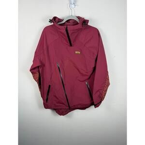 Kith Furman "Central Park" Anorak Waterproof Hooded Jacket Maroon Medium